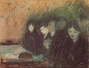 Edvard Munch Funeral oil painting on canvas